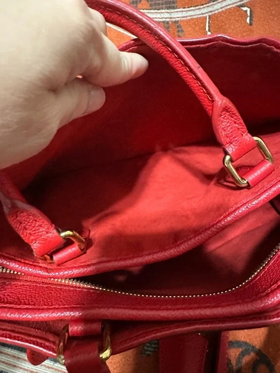 LOUIS VUITTON ❤️🌟SP2187 POPINCOURT PM MONOGRAM W/ RED TRIM BAG⭐️ - Picture 13 of 15